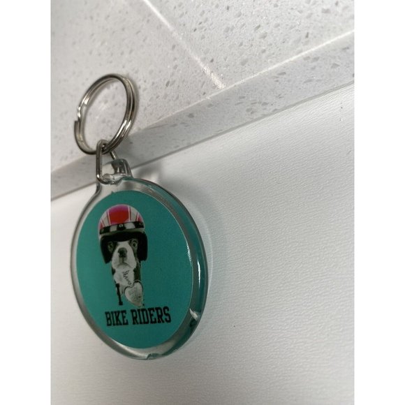 Dog Keychain i love bike riders - Picture 4 of 4